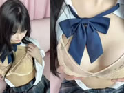 Chinese girl Tan Xiaoling sexy short skirt caress